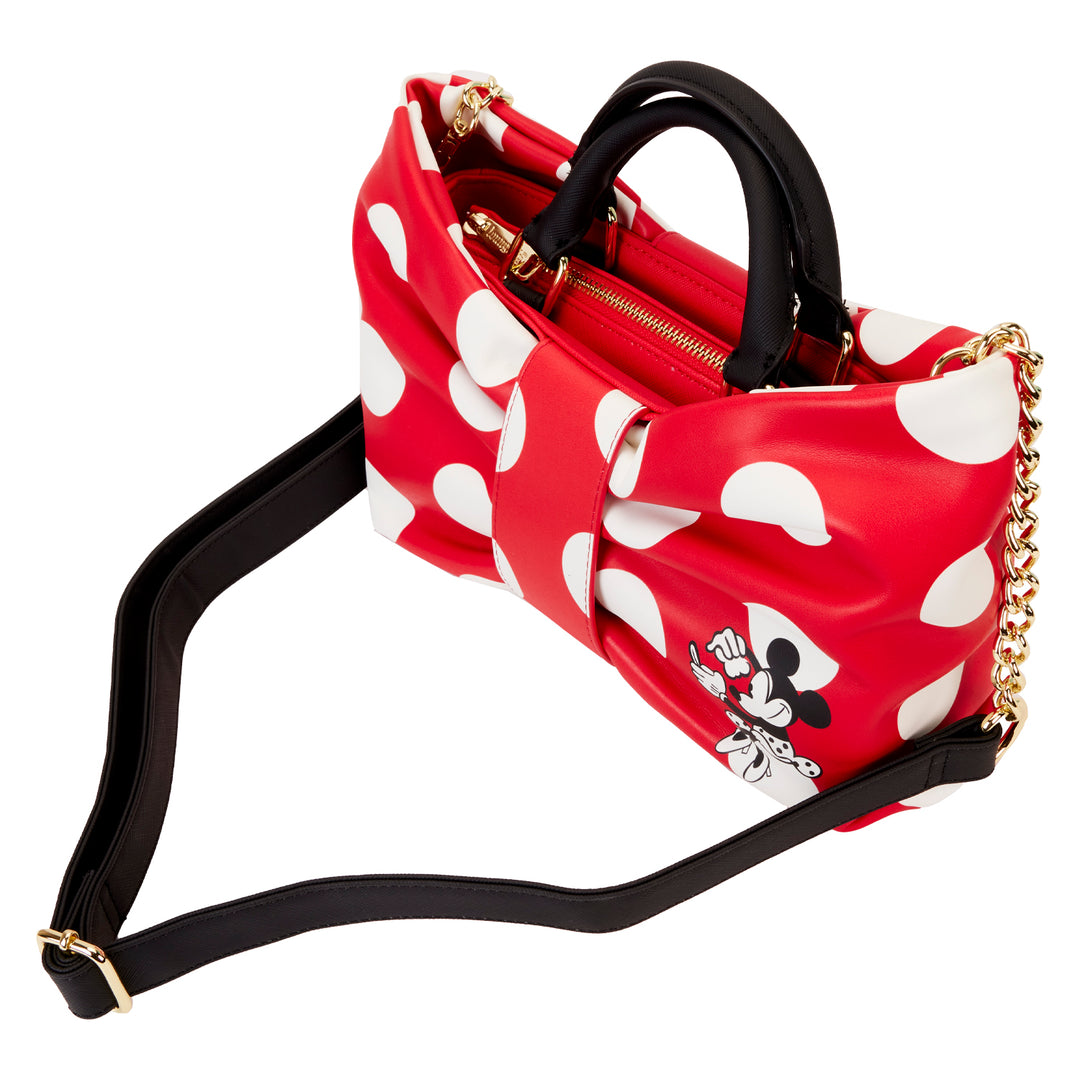 Disney Minnie Rocks the Dots Figural Bow Crossbody Bag