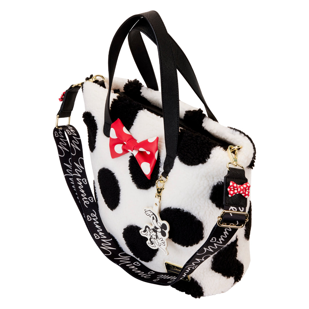 Disney Minnie Rocks the Dots Sherpa Tote Bag