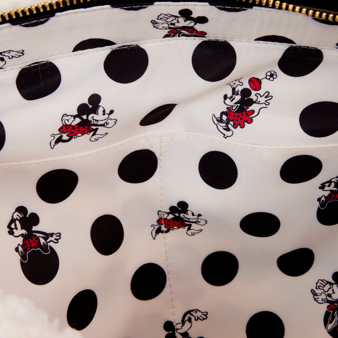 Disney Minnie Rocks the Dots Sherpa Tote Bag