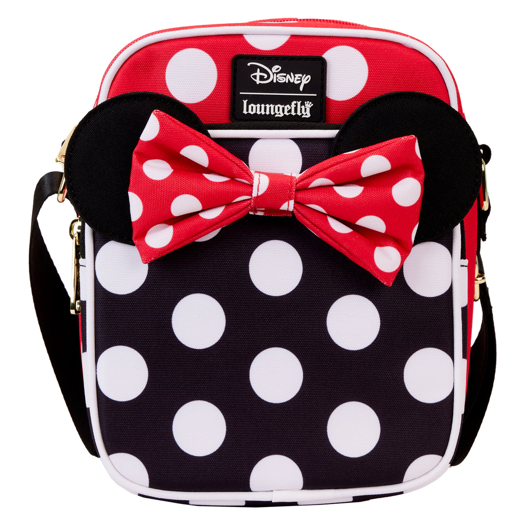 Disney Minnie Rocks the Dots Nylon Passport Crossbody Bag