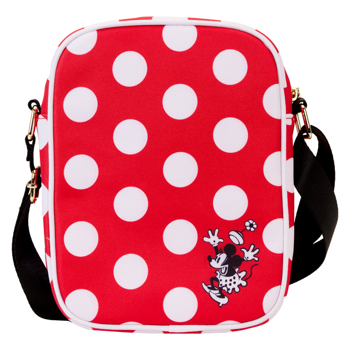 Disney Minnie Rocks the Dots Nylon Passport Crossbody Bag