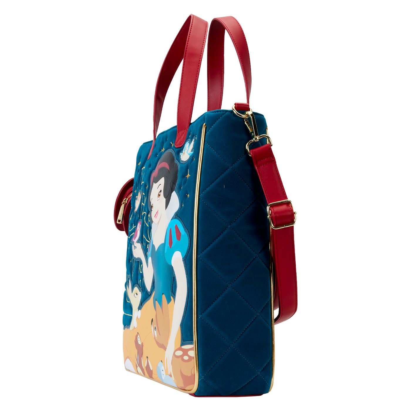 Disney Snow White Heritage Quilted Velvet Tote Bag