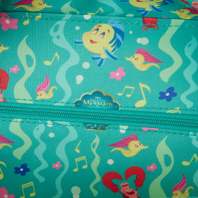 Loungefly Disney The Little Mermaid 35th Anniversary Ariel Face Crossbody