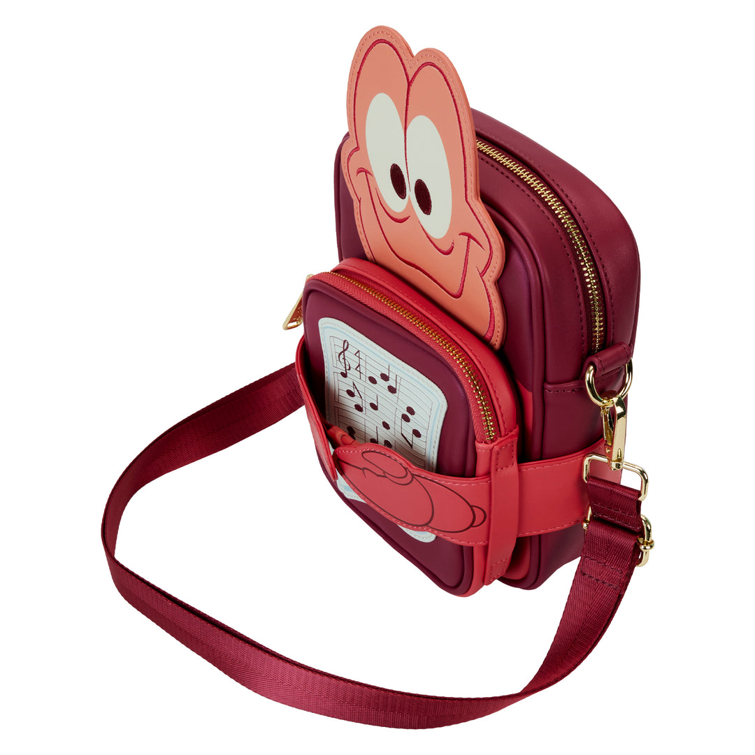 Loungefly Disney The Little Mermaid 35th Anniversary Sebastian Crossbuddies Bag