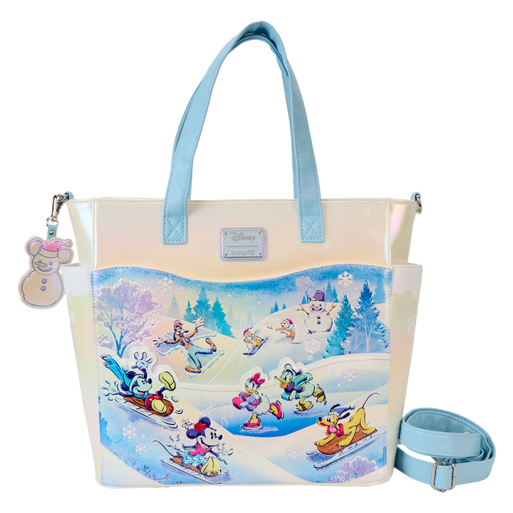 Loungefly Disney Mickey & Friends Winter Wonderland Convertible Tote Bag