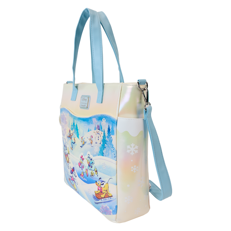 Loungefly Disney Mickey & Friends Winter Wonderland Convertible Tote Bag