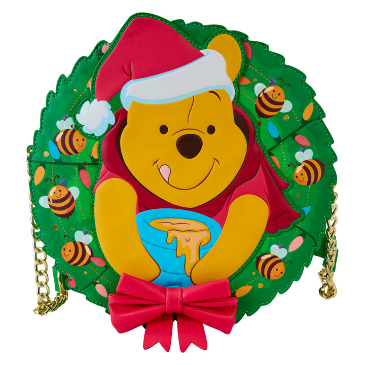 Loungefly Disney Winnie the Pooh Stuck in Wreath Glow in the Dark Crossbody