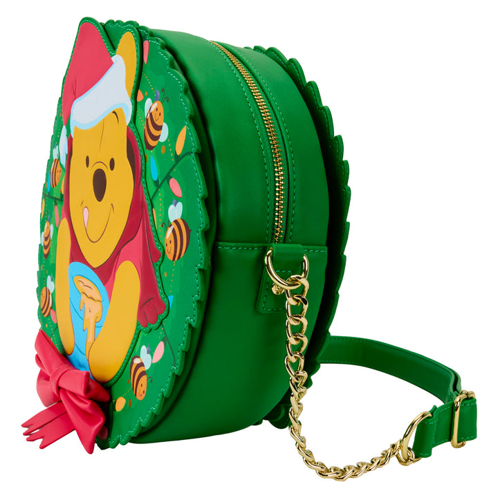 Loungefly Disney Winnie the Pooh Stuck in Wreath Glow in the Dark Crossbody