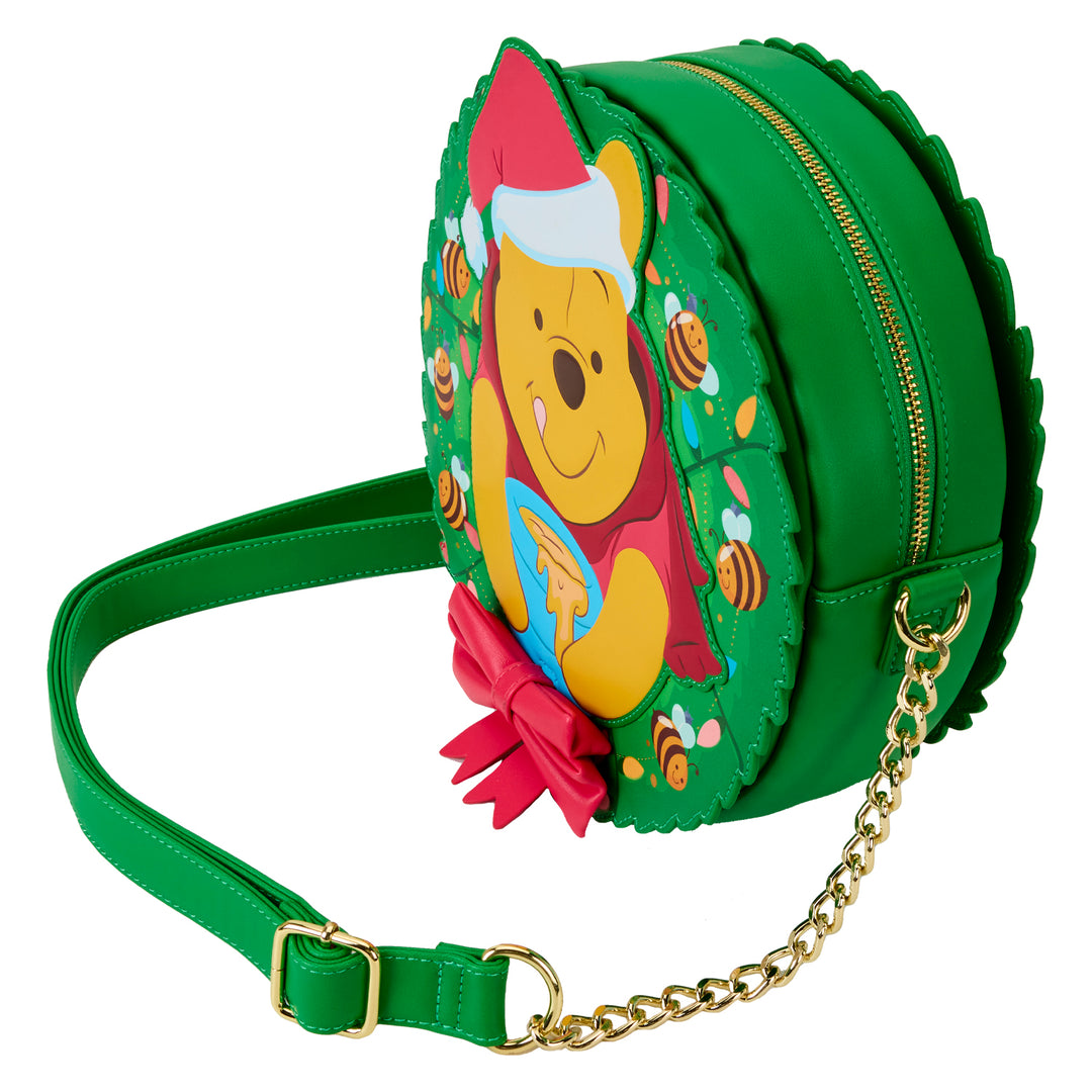 Loungefly Disney Winnie the Pooh Stuck in Wreath Glow in the Dark Crossbody