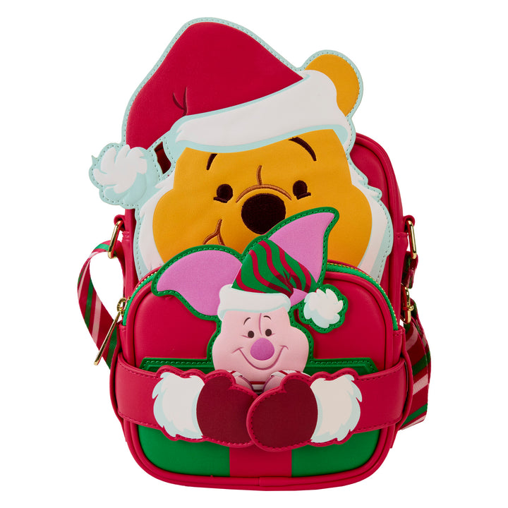 Loungefly Disney Winnie the Pooh Santa Crossbuddies Bag