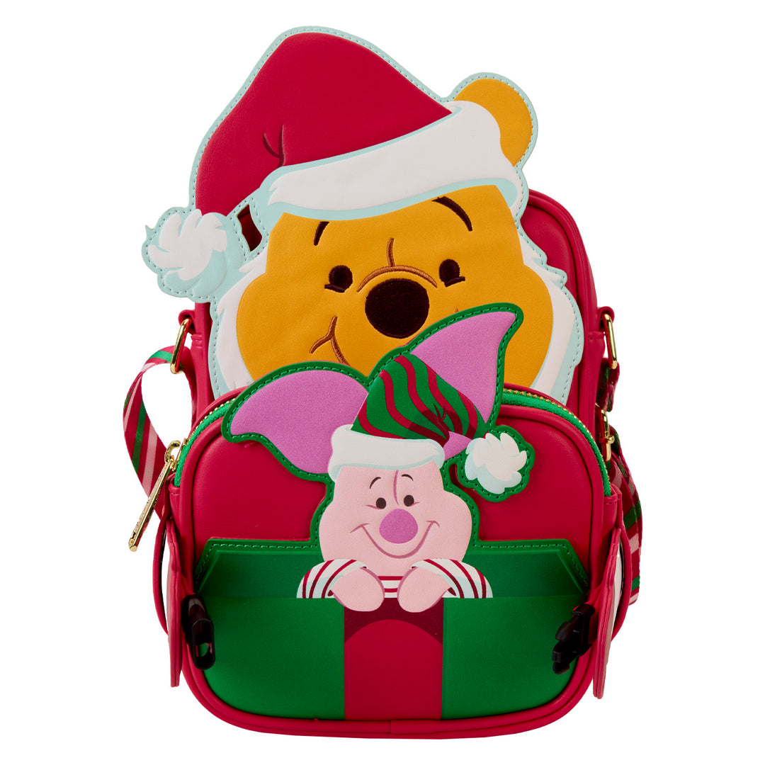 Loungefly Disney Winnie the Pooh Santa Crossbuddies Bag