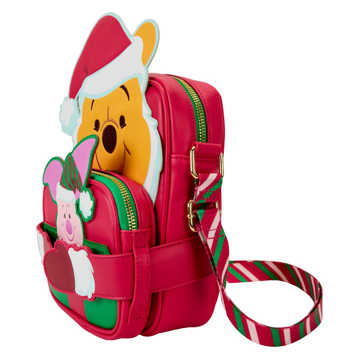 Loungefly Disney Winnie the Pooh Santa Crossbuddies Bag