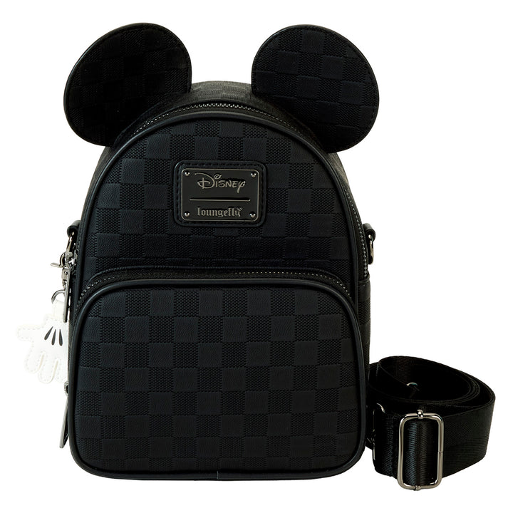 Loungefly Disney Mickey Ear Evergreen Convertible Crossbody Bag