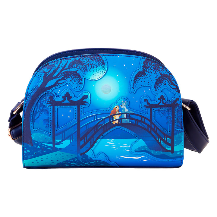 Loungefly Disney Lady and the Tramp 70th Anniversary Crossbody Bag