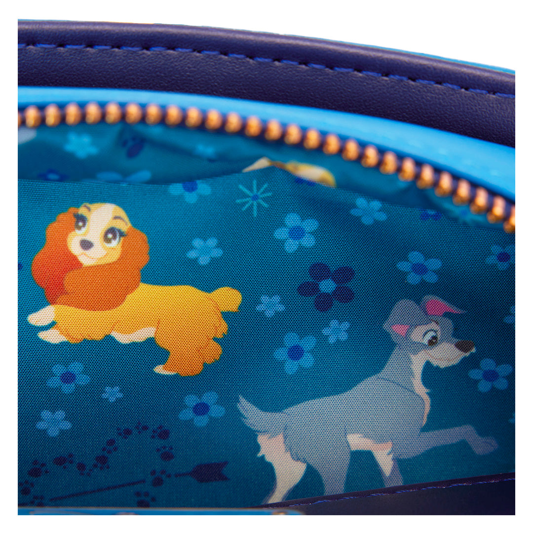 Loungefly Disney Lady and the Tramp 70th Anniversary Crossbody Bag