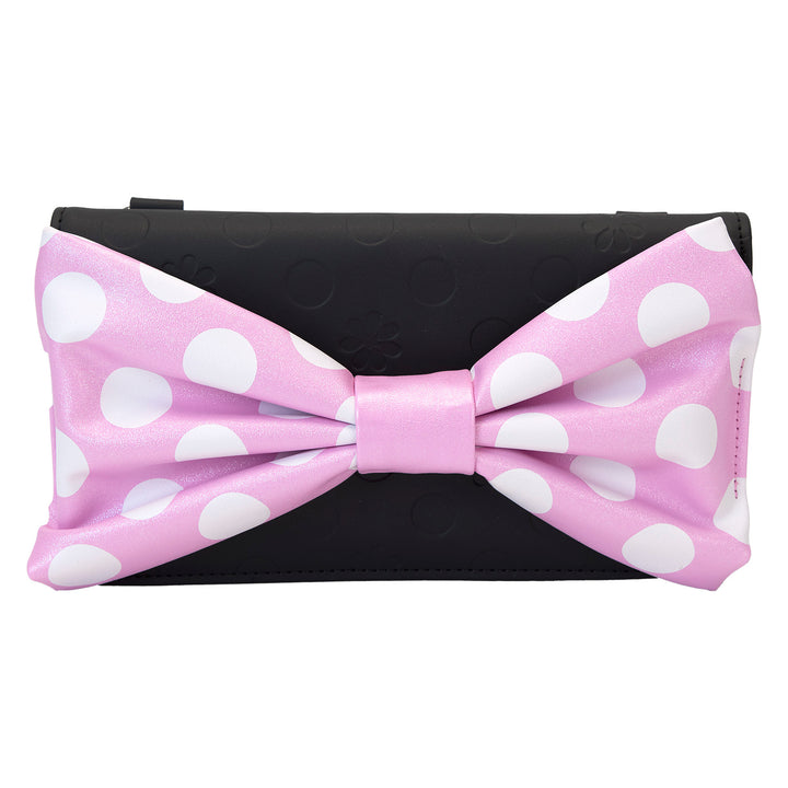 Loungefly Disney Minnie Rock the Dots Floral Clutch Crossbody