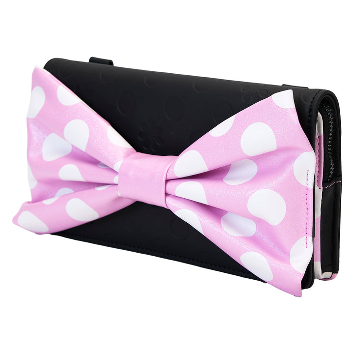 Loungefly Disney Minnie Rock the Dots Floral Clutch Crossbody