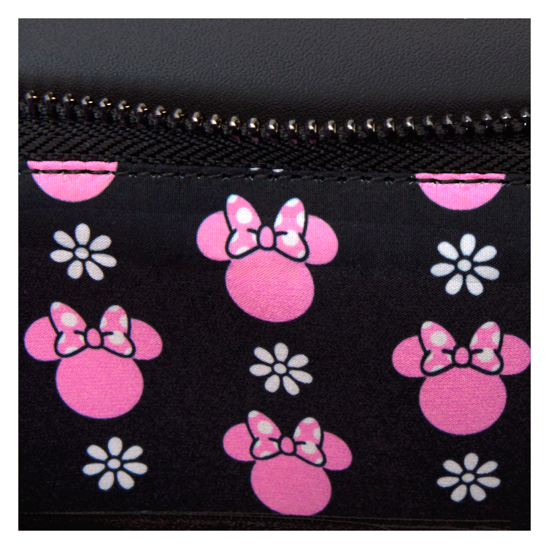 Loungefly Disney Minnie Rock the Dots Floral Clutch Crossbody