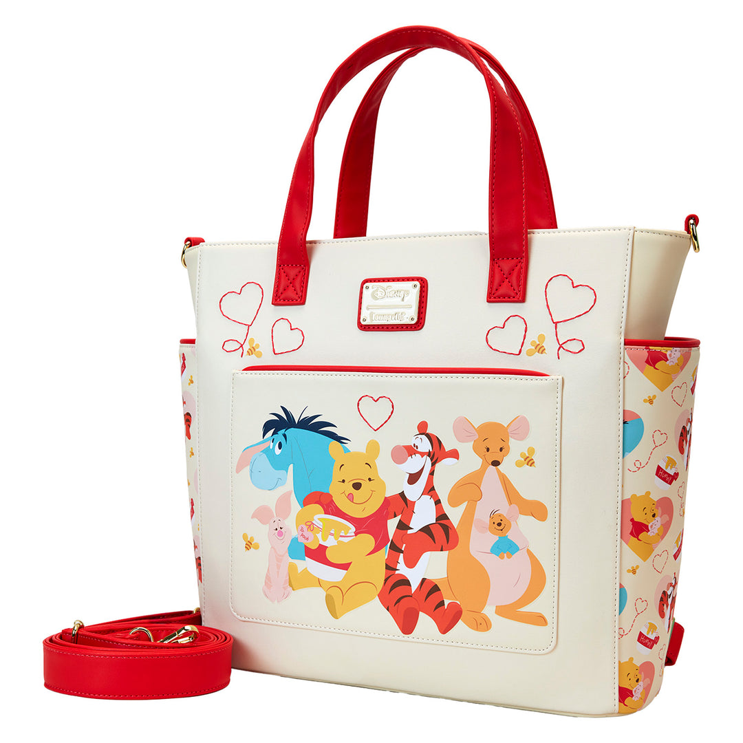 Loungefly Disney Winnie the Pooh Love Convertible Backpack & Tote Bag