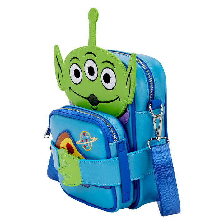 Loungefly Disney Pixar Toy Story 30th Anniversary Alien Crossbuddies Cosplay Crossbody Bag with Coin Bag