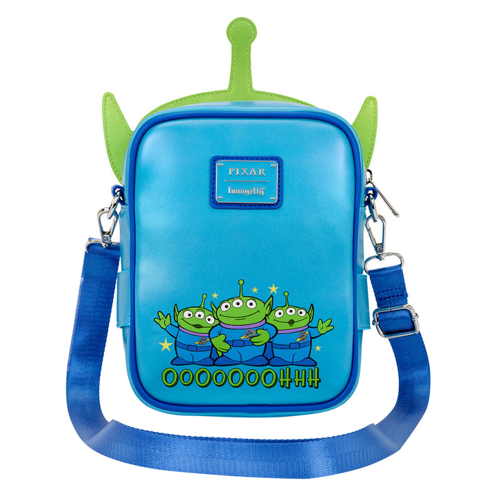 Loungefly Disney Pixar Toy Story 30th Anniversary Alien Crossbuddies Cosplay Crossbody Bag with Coin Bag