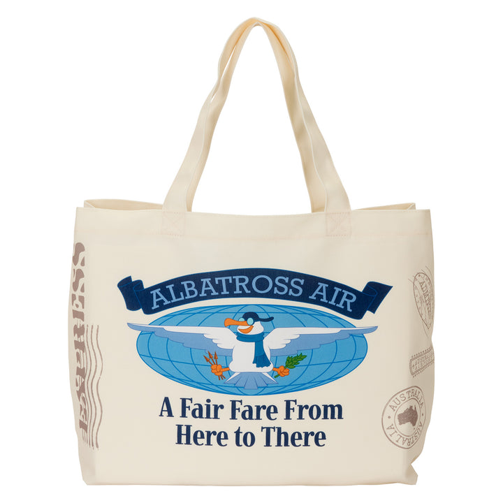 Loungefly Disney The Rescuers Down Under Albatross Air Canvas Tote Bag