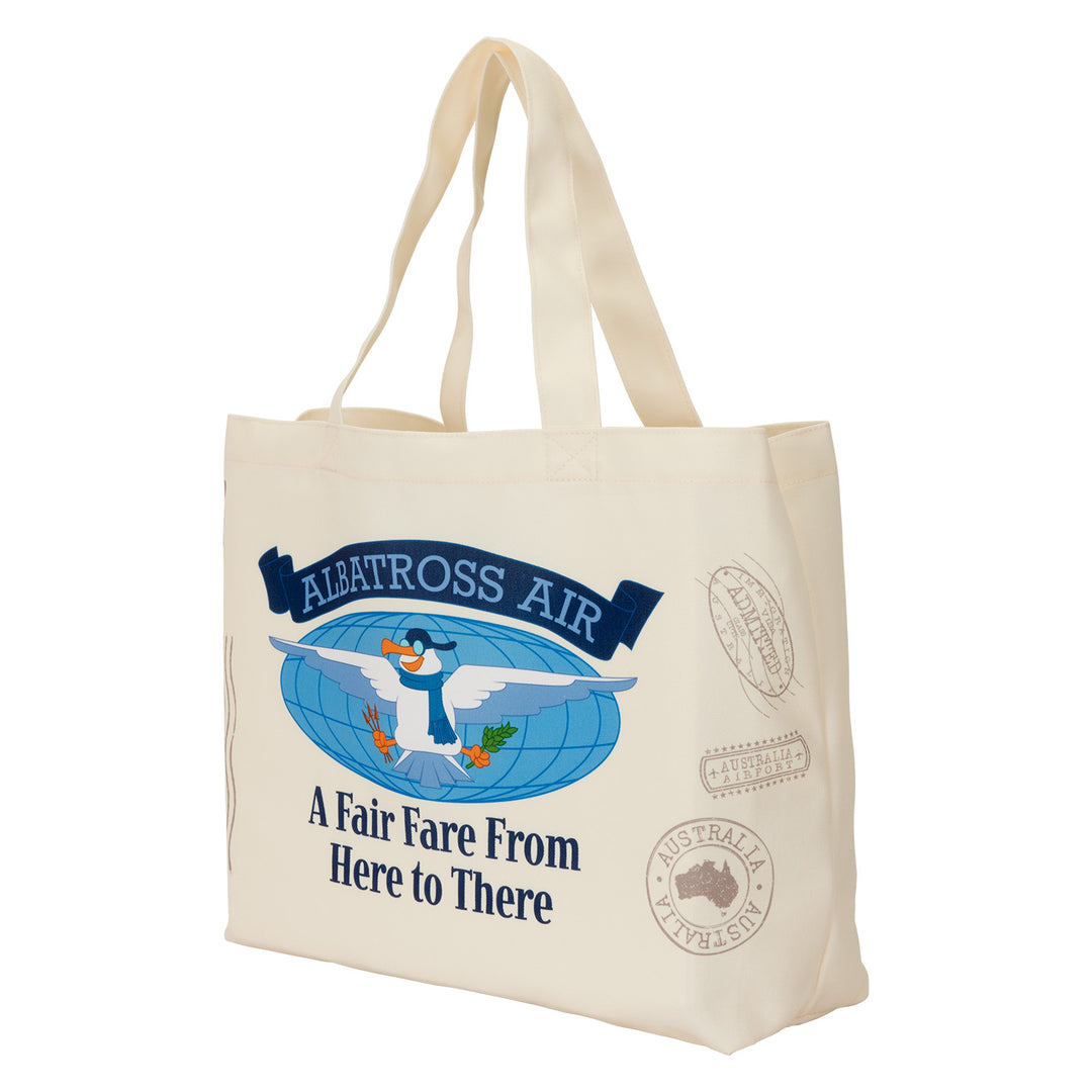 Loungefly Disney The Rescuers Down Under Albatross Air Canvas Tote Bag