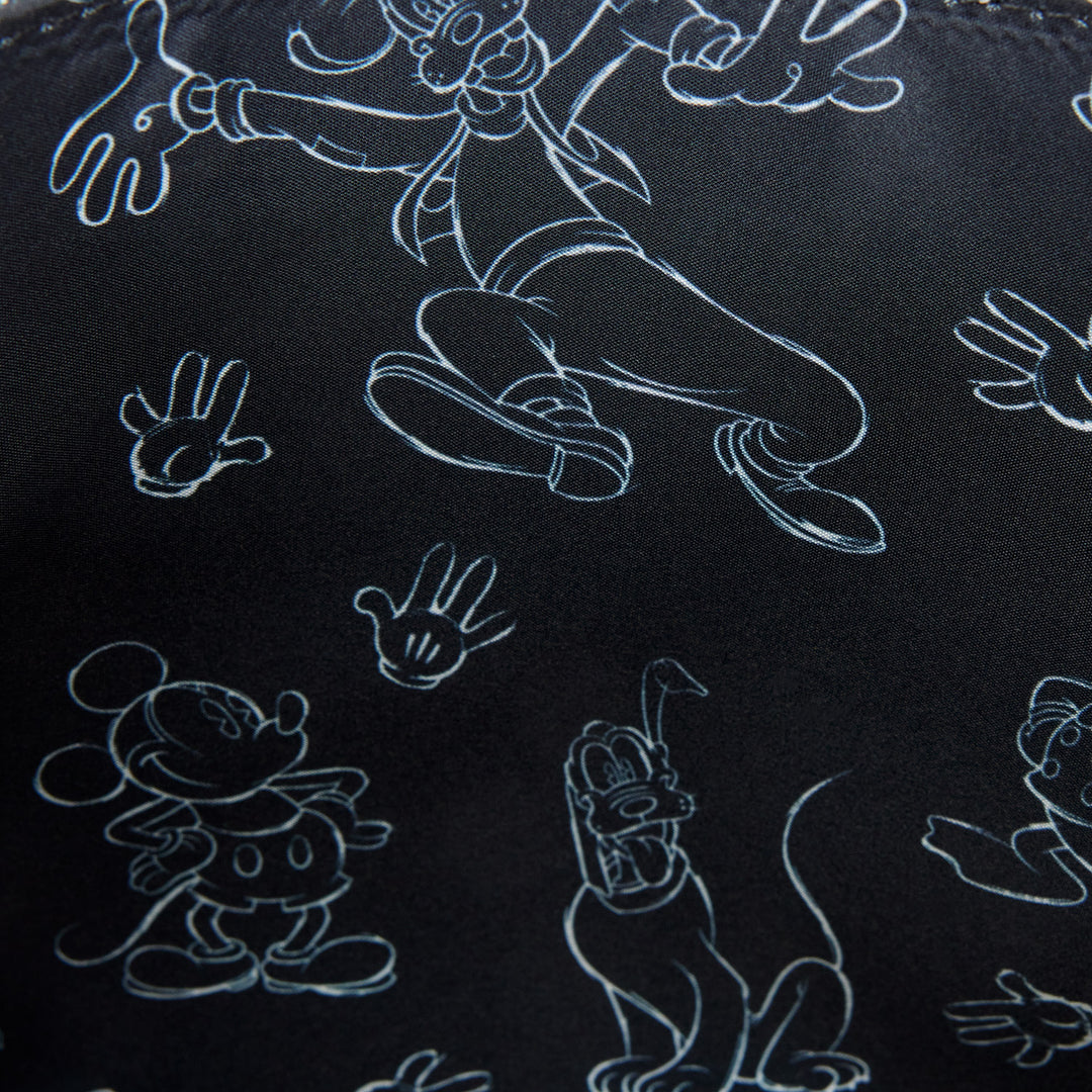 Loungefly Disney Mickey Mouse Artist Sketch Crossbody Bag