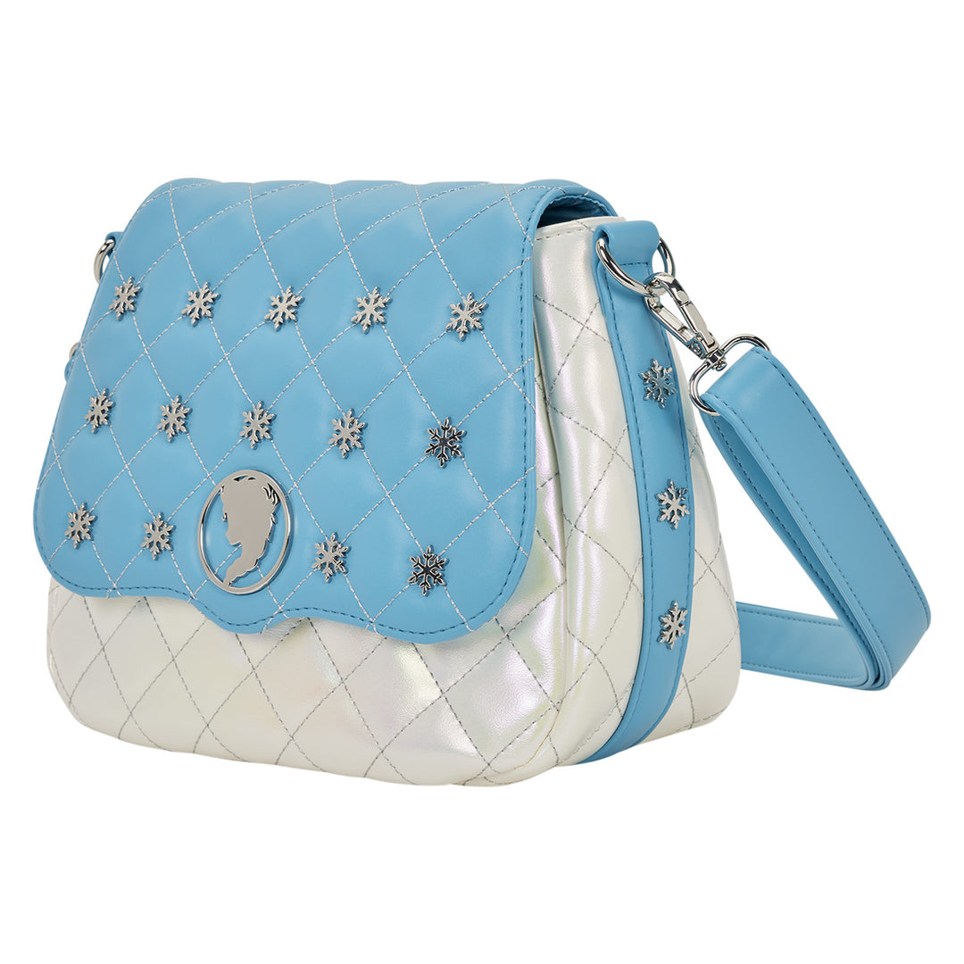 Loungefly Disney Frozen Princess Elsa Pearlescent Crossbody Bag