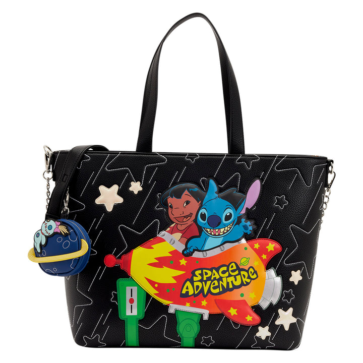 Loungefly Disney Lilo & Stitch Space Adventure Tote Crossbody Bag