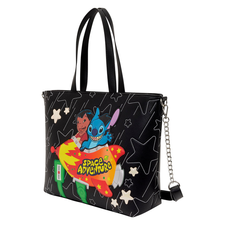 Loungefly Disney Lilo & Stitch Space Adventure Tote Crossbody Bag