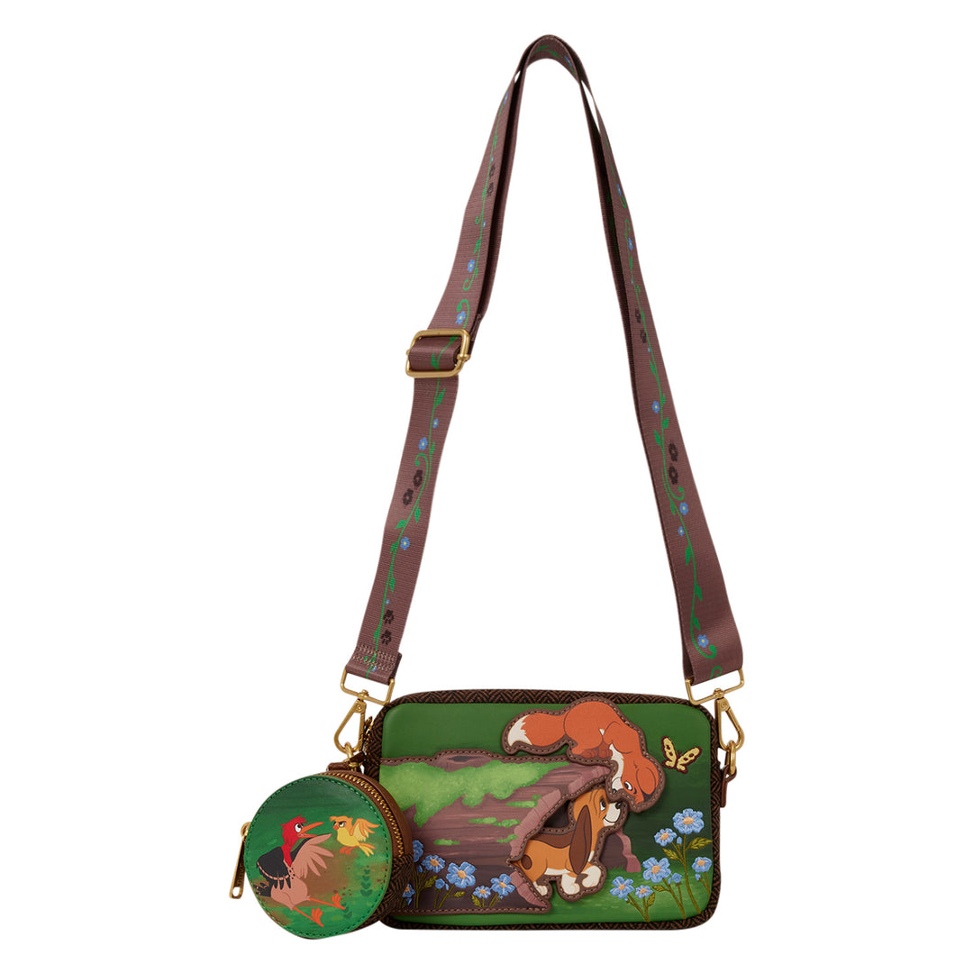 Loungefly Disney The Fox and the Hound Tod & Copper Sling Crossbody Bag