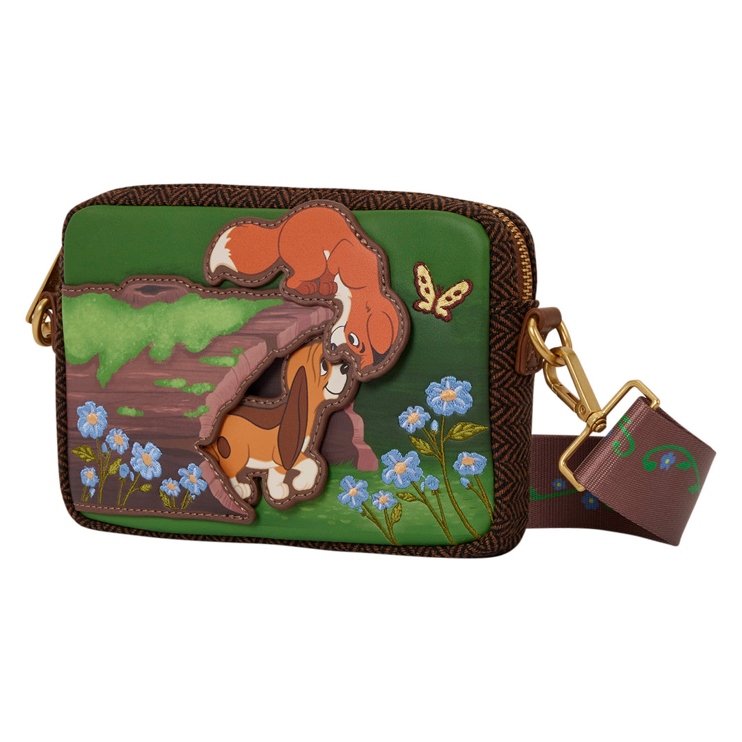 Loungefly Disney The Fox and the Hound Tod & Copper Sling Crossbody Bag