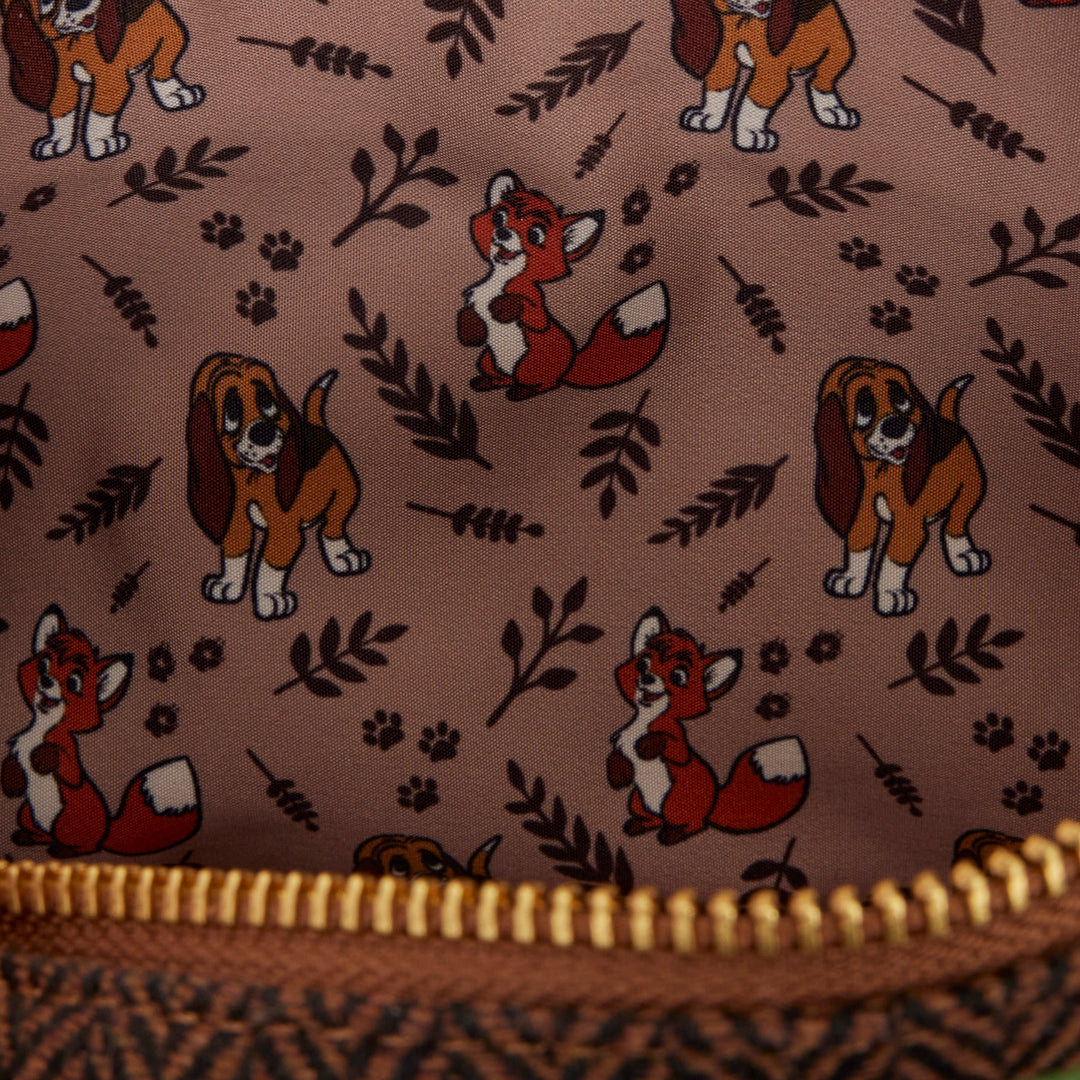 Loungefly Disney The Fox and the Hound Tod & Copper Sling Crossbody Bag