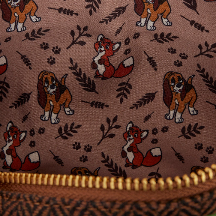 Loungefly Disney The Fox and the Hound Tod & Copper Sling Crossbody Bag