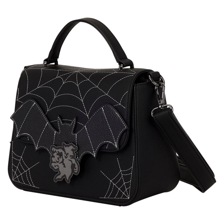 Loungefly Disney Mickey & Minnie Spiderweb & Bats Crossbody Bag