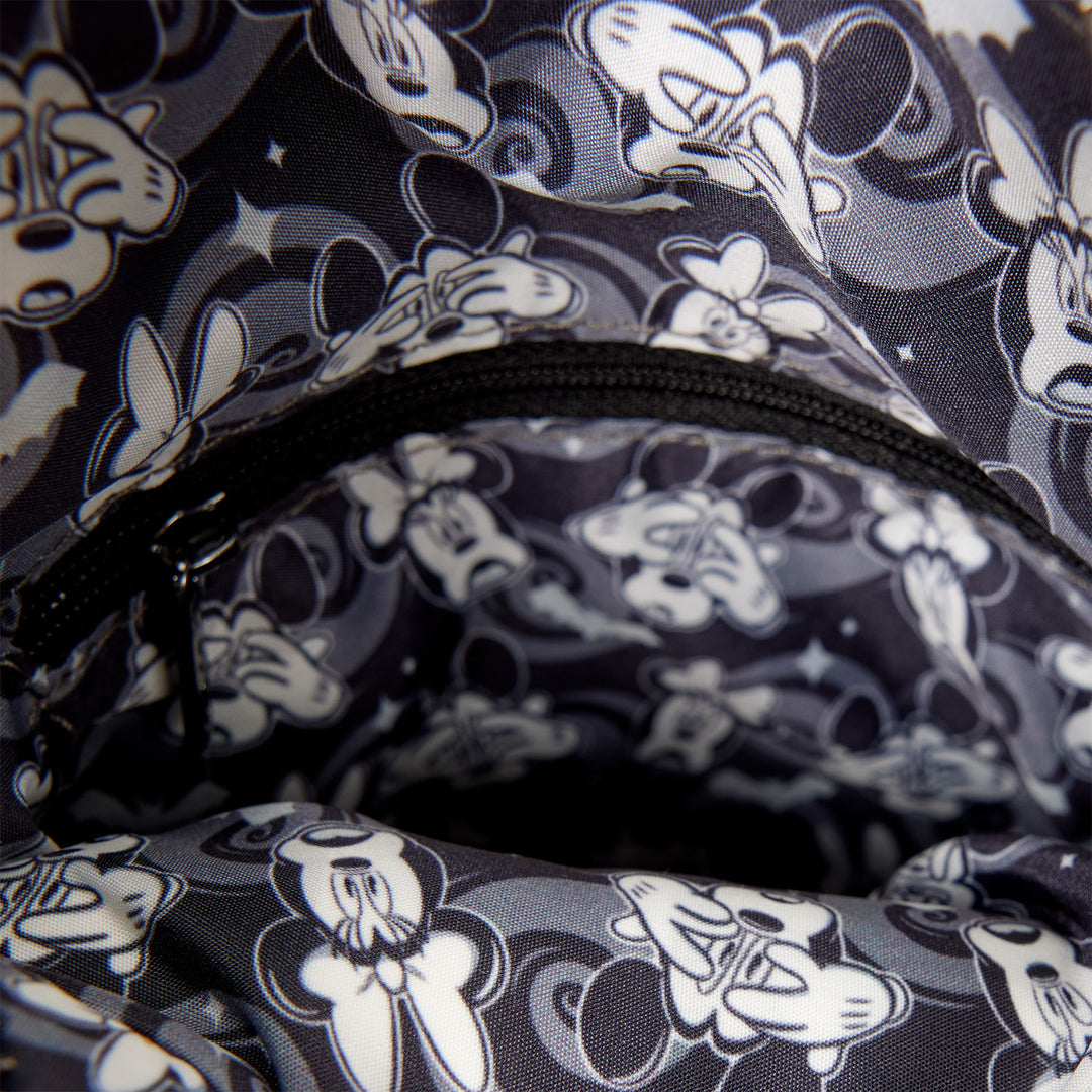 Loungefly Disney Mickey & Minnie Mouse Ghost Glow Figural Crossbody Bag