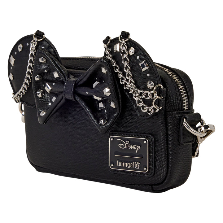 Loungefly Disney Minnie Mouse Studs & Chains Sling Crossbody Bag