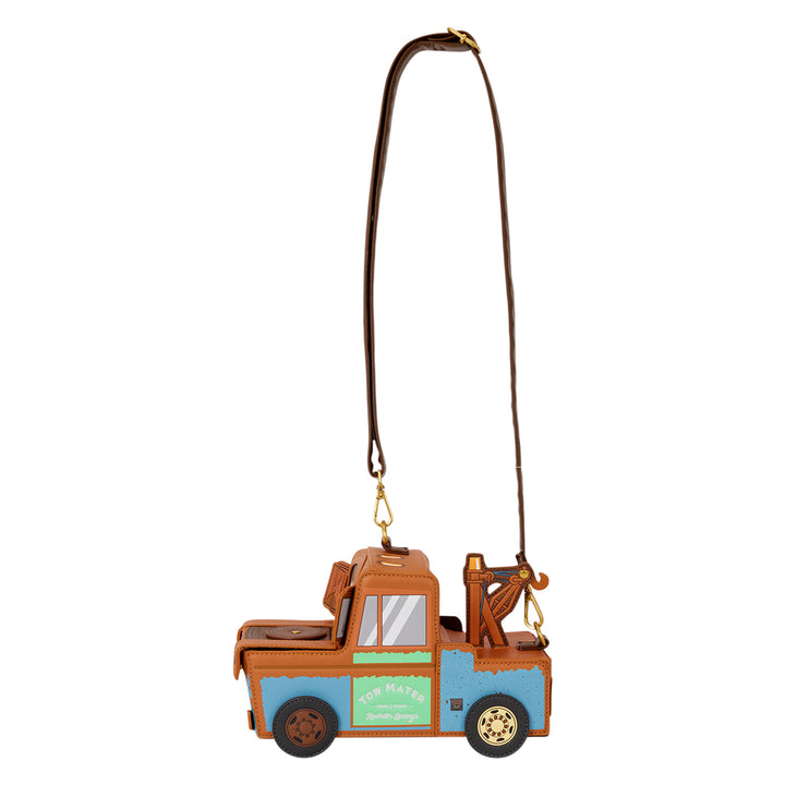 Loungefly Disney Pixar Cars 20th Anniversary Mater Figural Crossbody Bag
