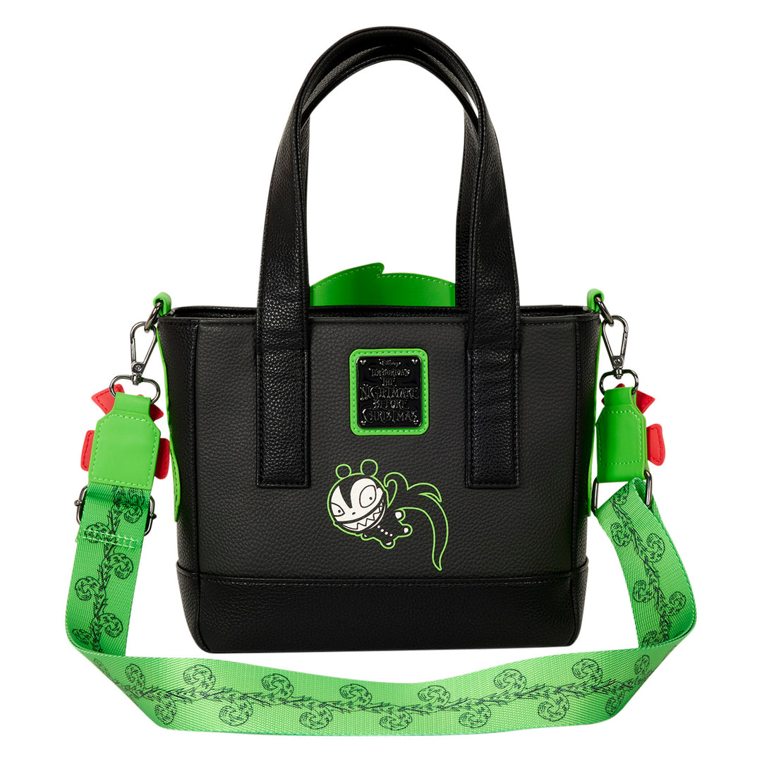 Loungefly Disney The Nightmare Before Christmas Man Eating Wreath Glow Mini Tote Bag