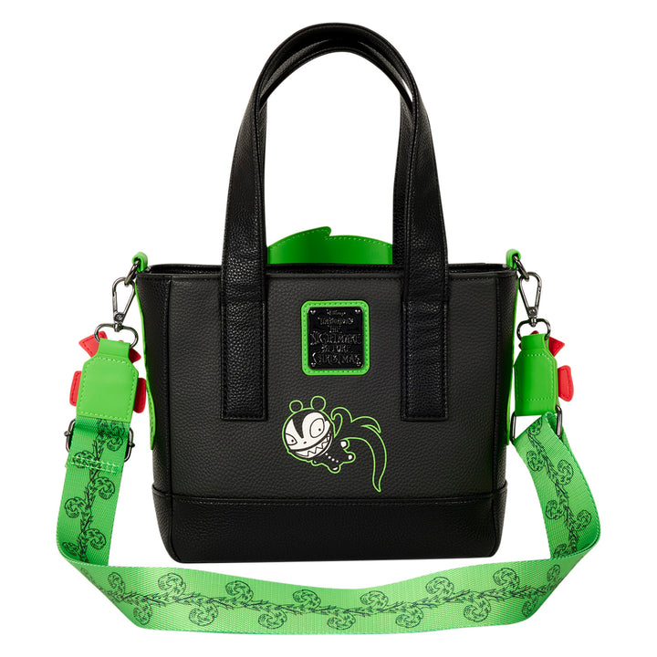 Loungefly Disney The Nightmare Before Christmas Man Eating Wreath Glow Mini Tote Bag