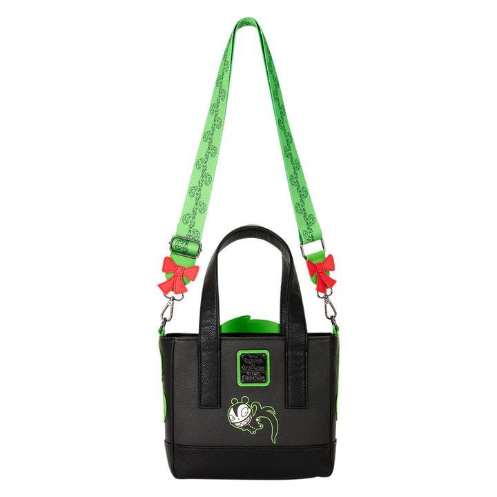 Loungefly Disney The Nightmare Before Christmas Man Eating Wreath Glow Mini Tote Bag