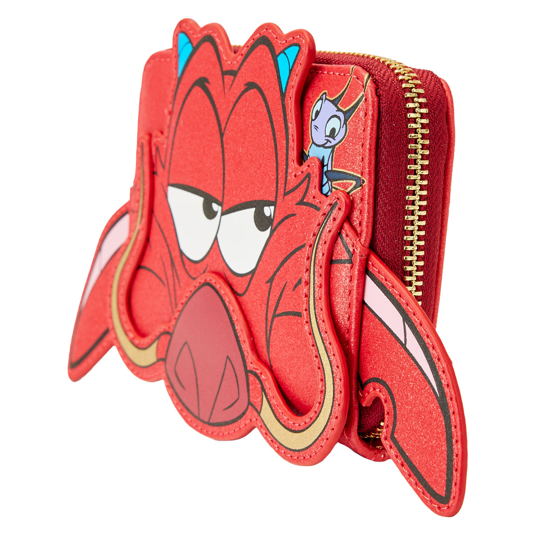 Disney Mulan 25th Anniversary Mushu Glitter Cosplay Wallet