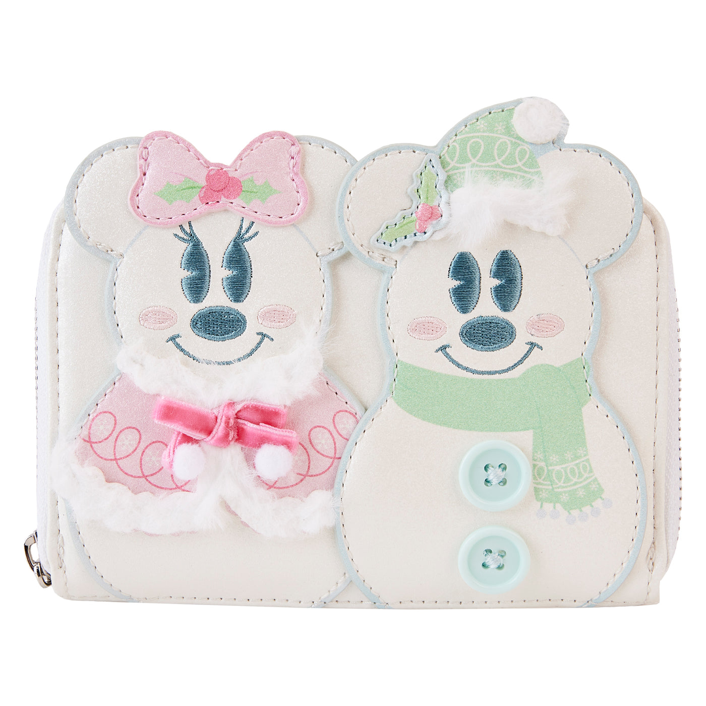 Disney Mickey and Minnie Pastel Snowman Wallet