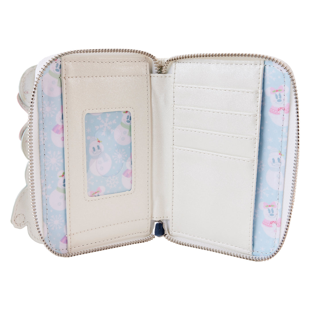 Disney Mickey and Minnie Pastel Snowman Wallet