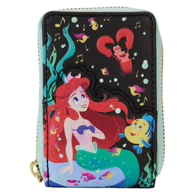 Loungefly Disney The Little Mermaid 35th Anniversary Glow in the Dark Accordion Wallet