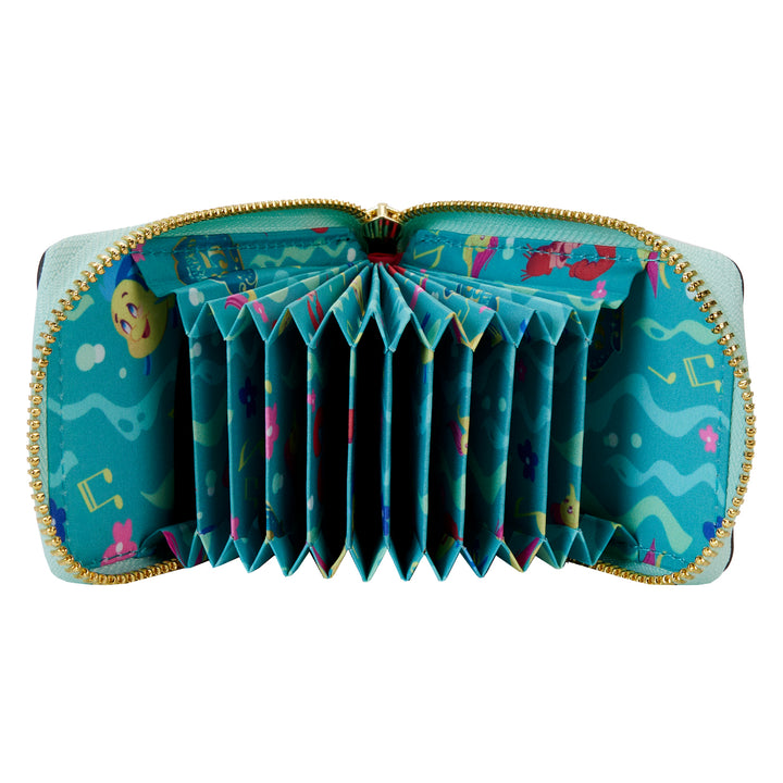 Loungefly Disney The Little Mermaid 35th Anniversary Glow in the Dark Accordion Wallet