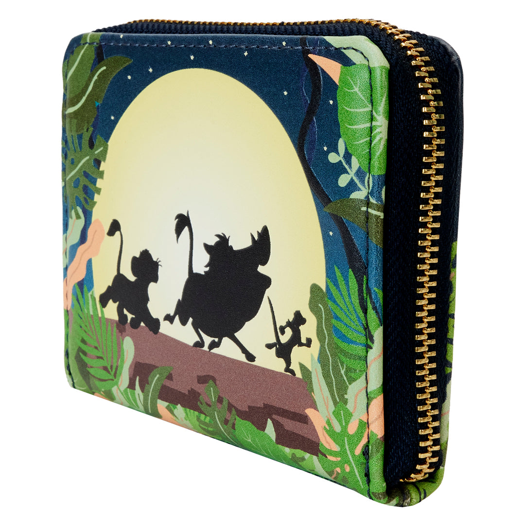 Loungefly Disney The Lion King 30th Anniversary Hakuna Matata Silhouette Glow in the Dark Wallet