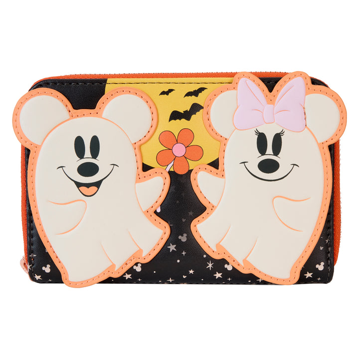 Loungefly Disney Mickey & Minnie Ghost Glow in the Dark Halloween Wallet