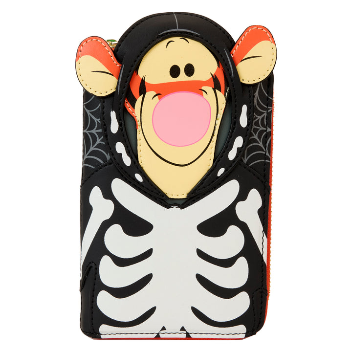 Loungefly Disney Winnie the Pooh Skeleton Tigger Glow in the Dark Wallet